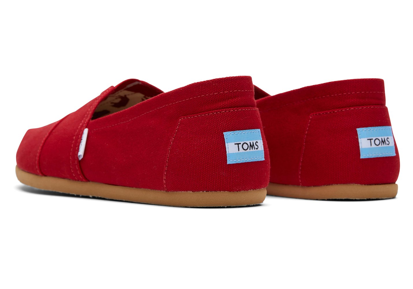 Toms Alpargata Canvas Espadrille Red - Mens - 51723-ILSK